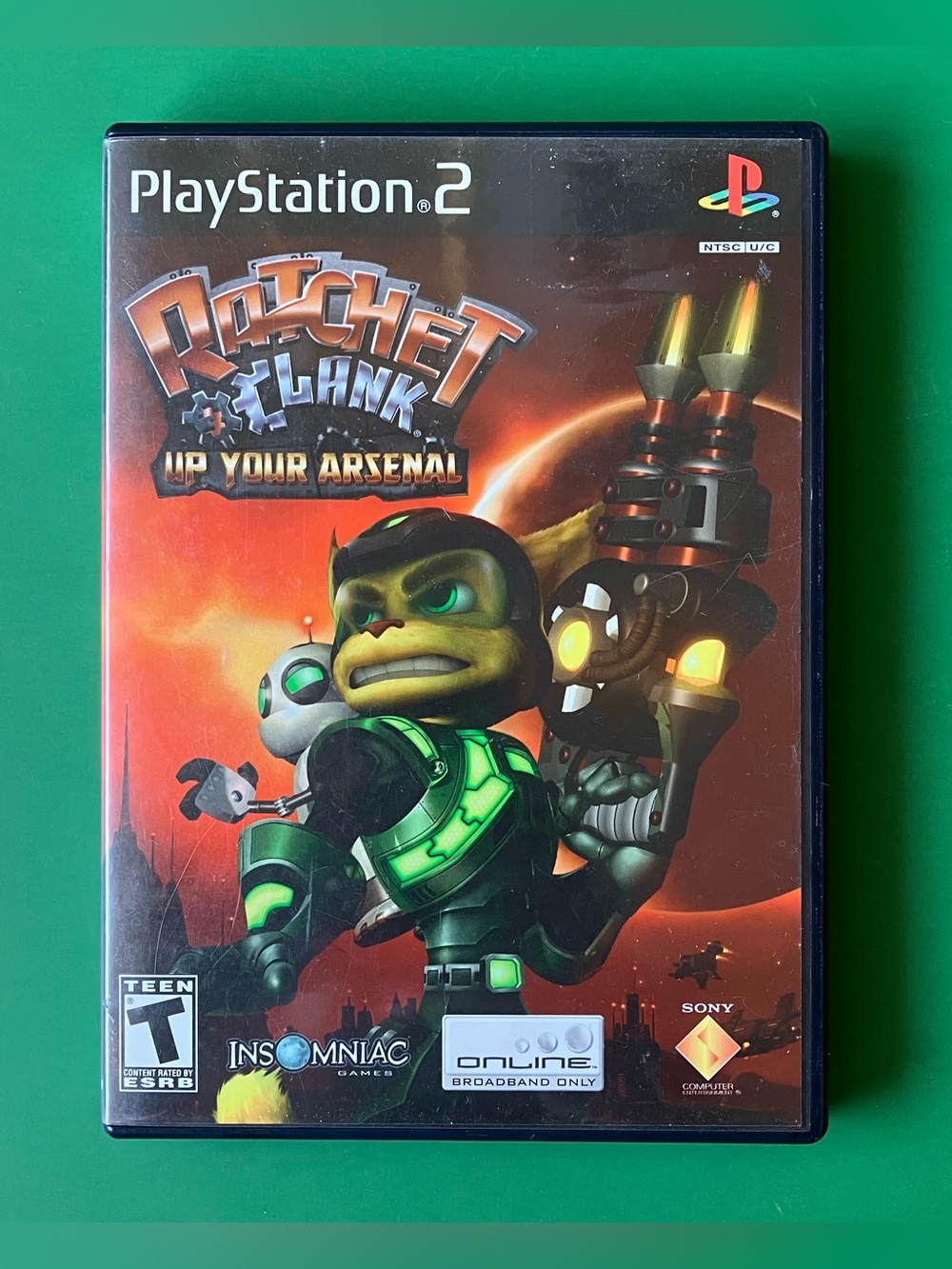 Sony PlayStation 2 Ratchet & Clank Up Your Arsenal 2005 Black Label PS2 Game